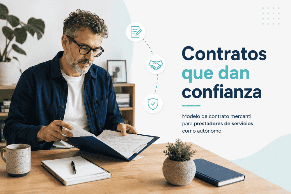 Contrato mercantil para autonomo Modelo para prestación de servicios