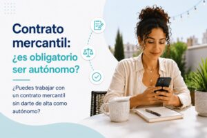 contrato mercantil sin ser autónomo